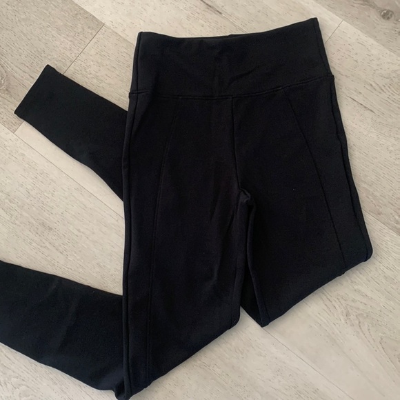 Spanx Assets Black High Waist‎ Pull On Activewear Leggings Size S pointe shaping - Picture 2 of 15